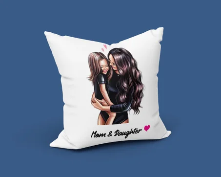 Coussin Mom and Daughter