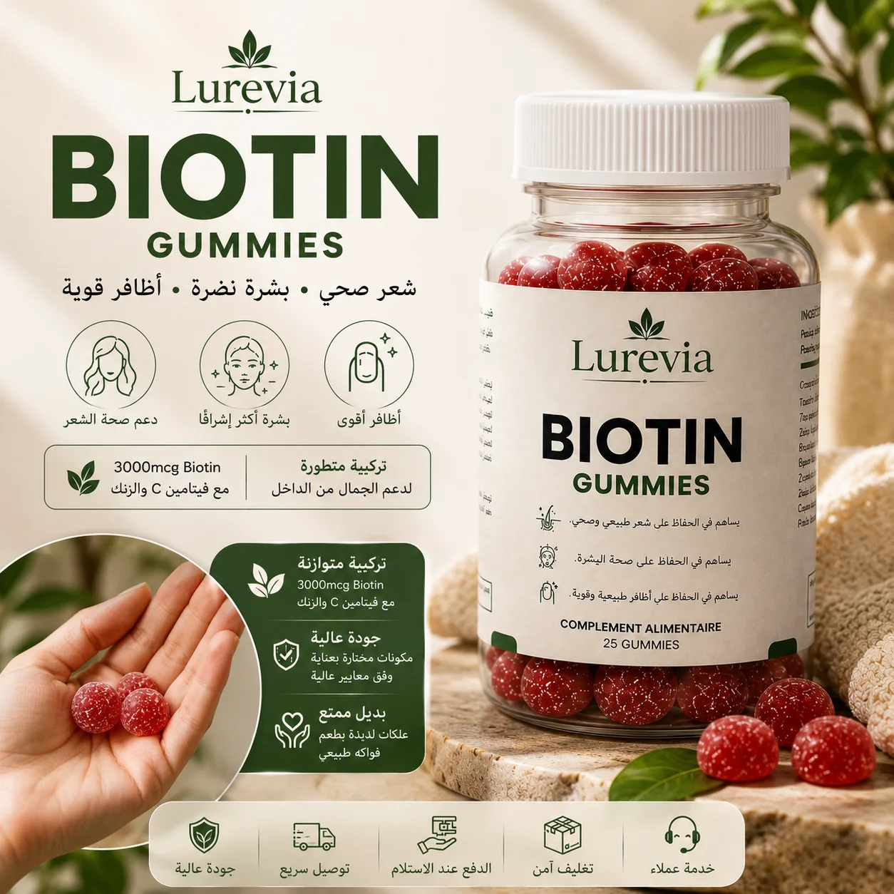 Lurevia Biotin Gummies
