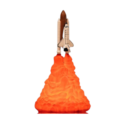 Apollo Space Rocket Lamp