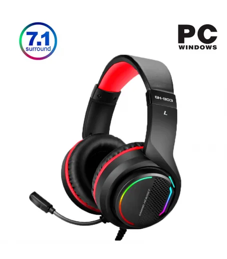 XTRIKE GH-903 7.1 USB Surround Gaming Headset with Omnidirectional Microphone