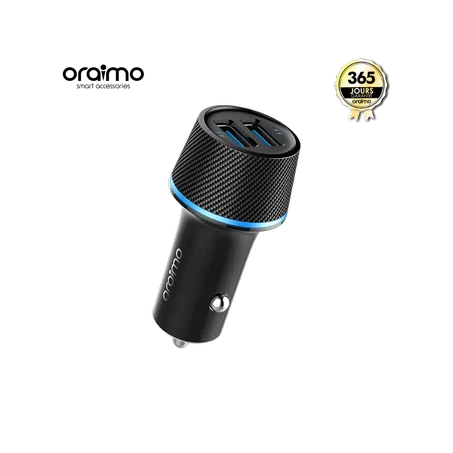 Car Charger Double Port USB Fast Charging OCC-21D Oraimo