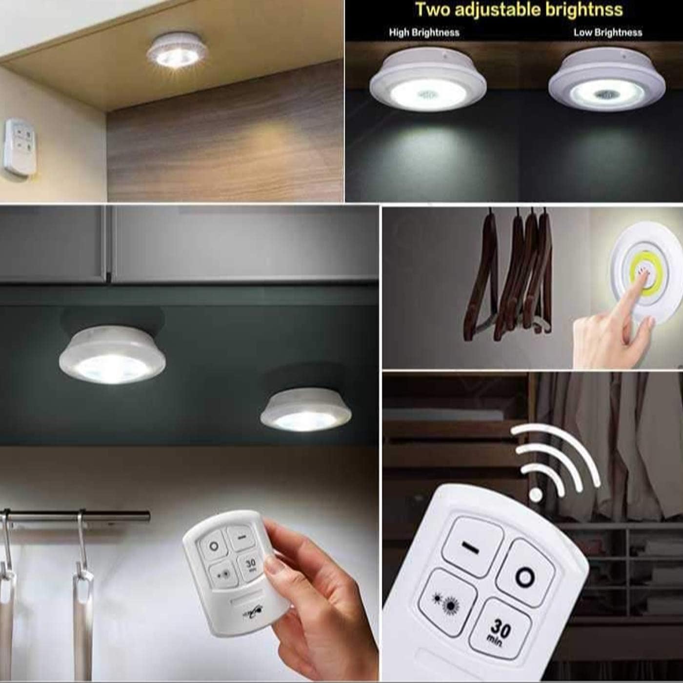 Lights With Wireless Remote Control 3 LED
