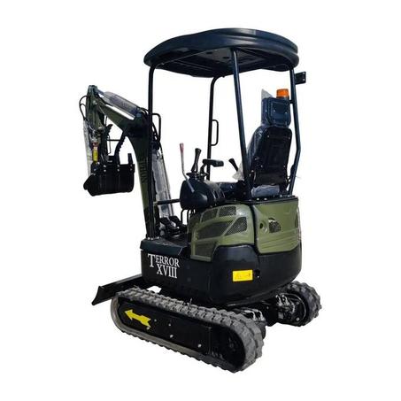 2025 4000 lb Typhon Terror XVIII Mini Excavator Rubber Track with Kubota Diesel Engine - TYPHON
