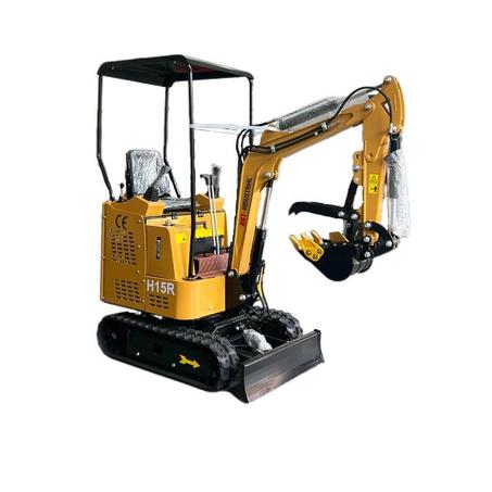 AGT 2025 Latest model H15R 1.5 Ton 13.5HP Mini &amp; Small Excavator, With Pilot System Gasoline Yellow Design For Sale| AGT-H15R - AGT Industrial