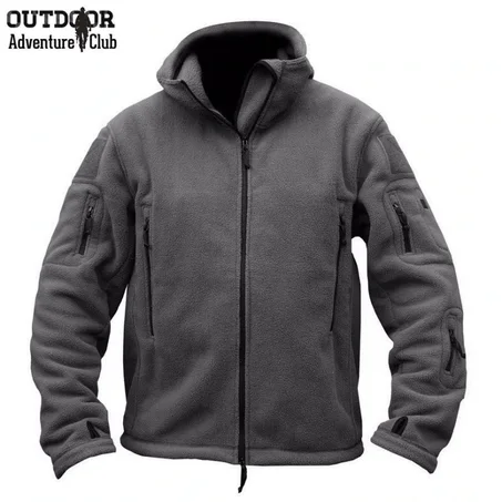 Fleece military jacket, outdoor hiking, polar jacket