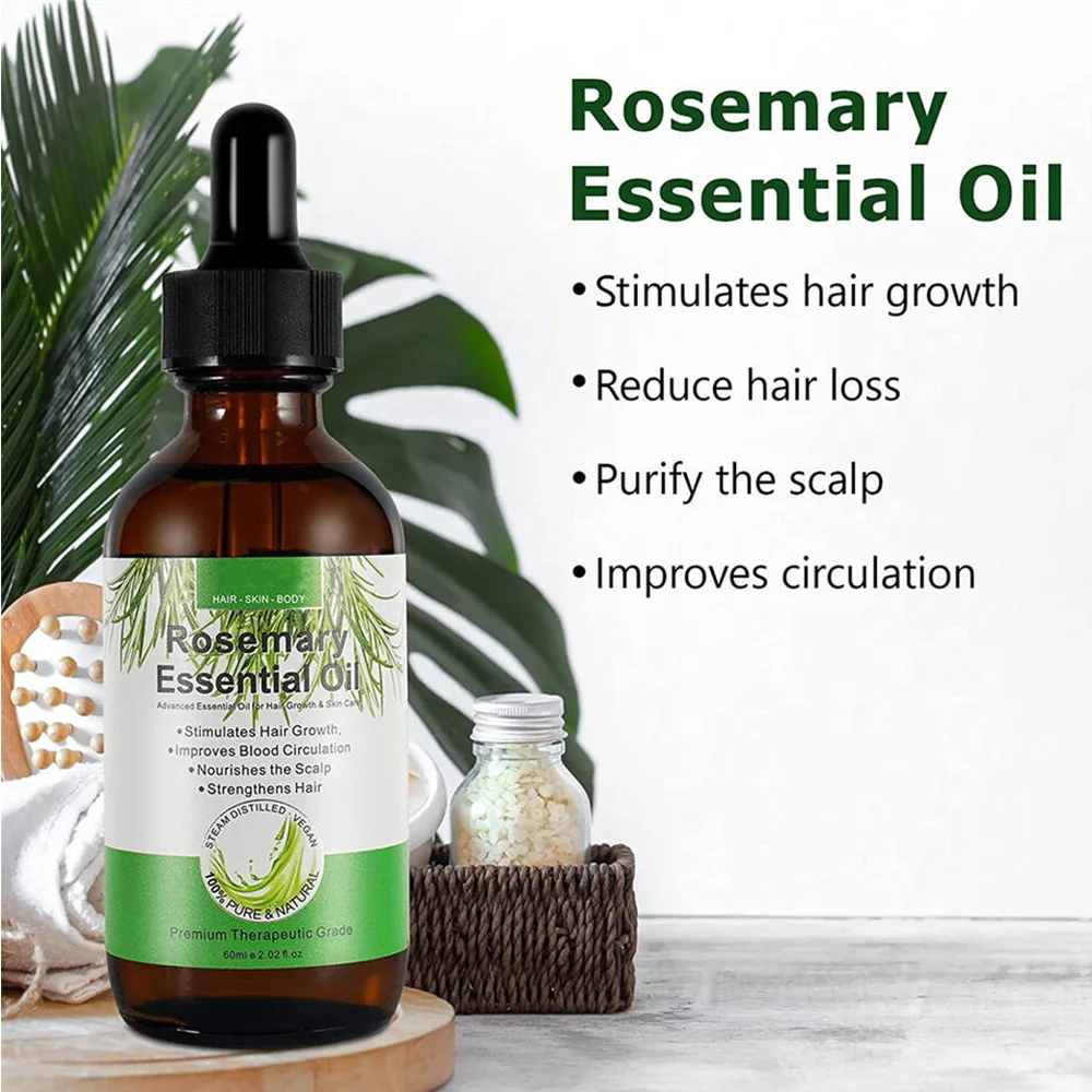 زيت أكليل الجبل لنمو الشعر - Growth Hair Rosemary Essential Oil