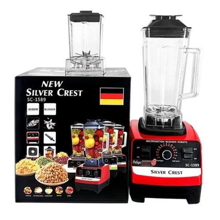 خلاط سيلفر كريست SC-1589، محرك عالي السرعة سعة 2 لتر، 4500 واط