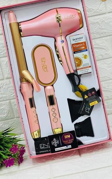 بــــــــاك إينزو العروسة Pack ENZO Mariée  3 en 1 EN-6301( séchoir + brosse + Boucleur )