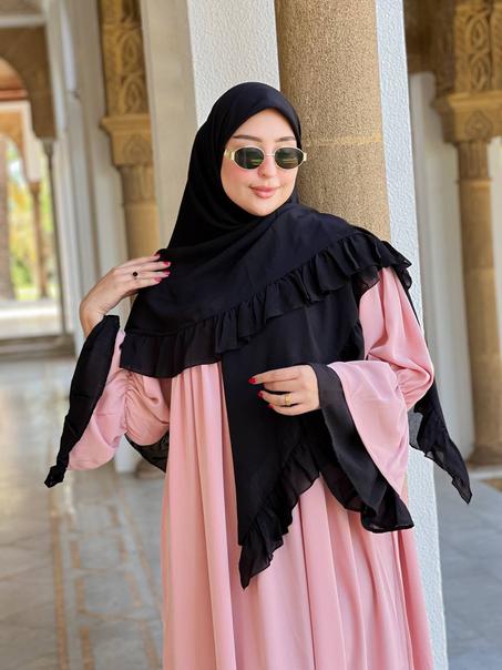 لبسة راقية وكلاس كسوة ثوب  كريب روزا – ديري الفرق فالمناسبات