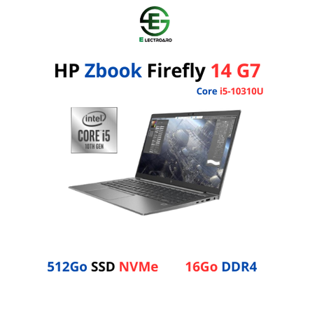 HP Zbook Firefly 14 G7 Core i5-10310U I 16Go I 512Go SSD NVMe 14″FHD
