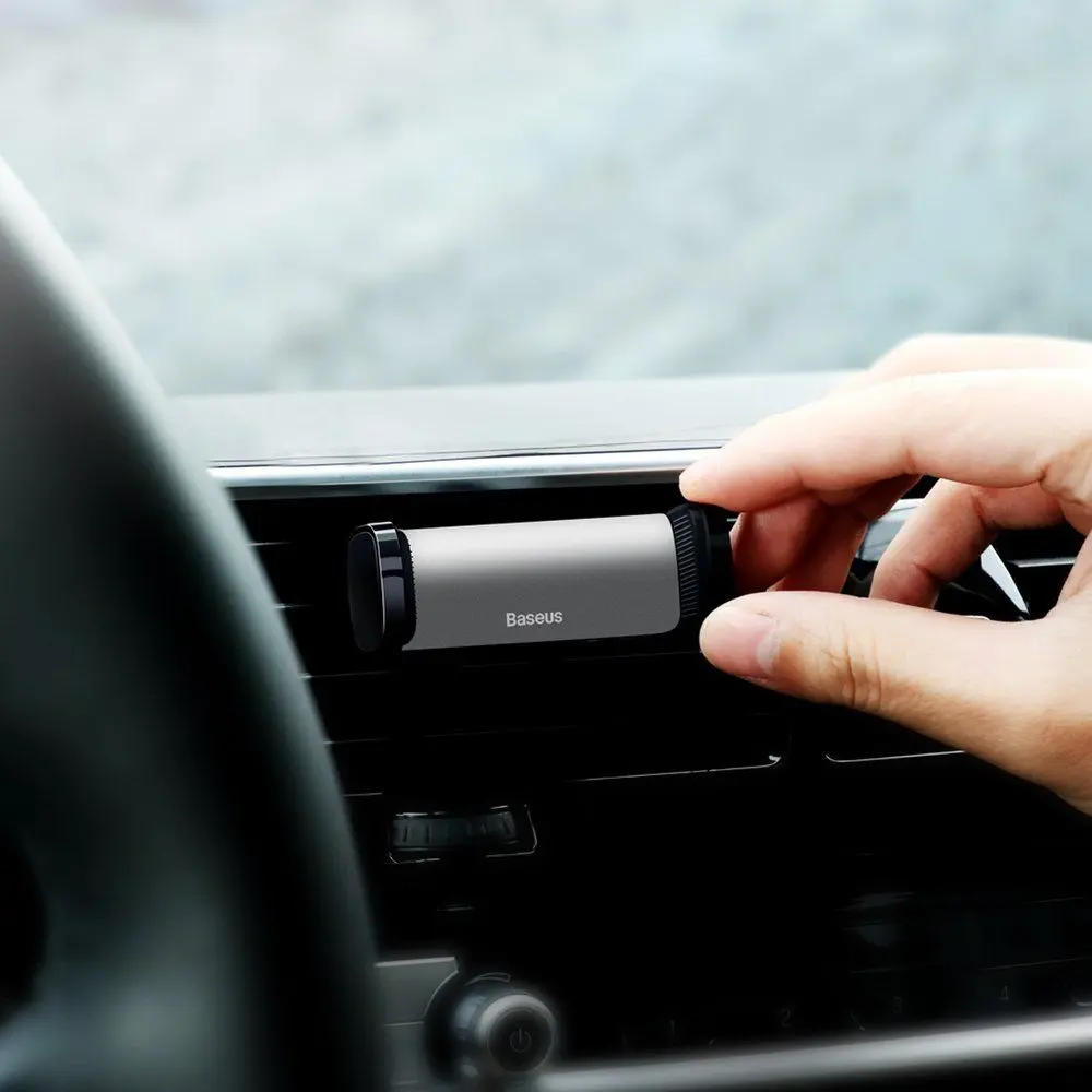 Baseus Support de téléphone pour voiture -argent -SUGP-0S