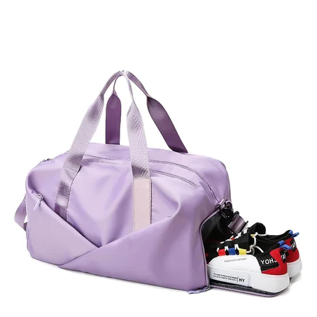 Sac de sport de sport avec poche humide et compartiment à chaussures pour femme et homme