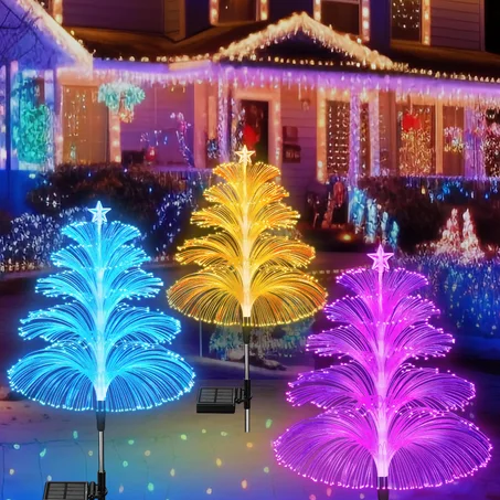 7 أضواء ألعاب نارية متغيرة الألوان لعيد الميلاد🎄