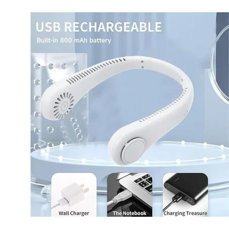 ❄️ Mini Ventilateur Tour de Cou Rechargeable USB
