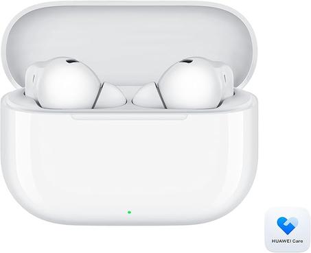 سماعات أذن لاسلكية فري بادز SE 4 بتقنية ANC، بطارية طويلة العمر 50 ساعة، متعددة الأوضاع بخاصية إلغاء الضوضاء للسفر والمكتب، سماعات داخل الأذن بلوتوث 5.4، IOS، اندرويد، IP54، هواوي كير+، أبيض 