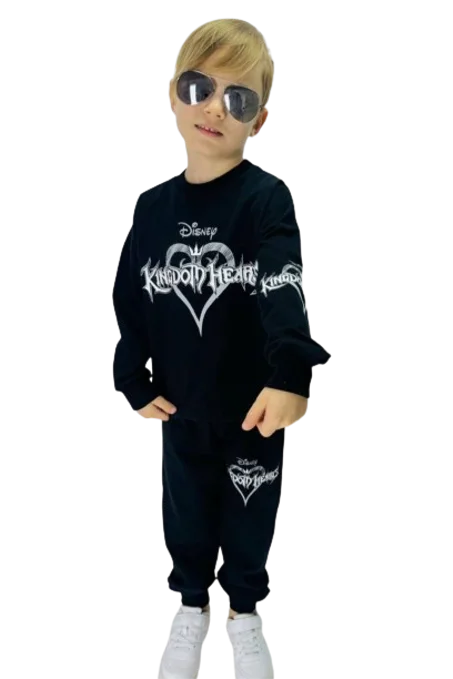 JELIBOOM Ensemble deux pièces garçon - sweat manches longues et pantalon - manches colorées