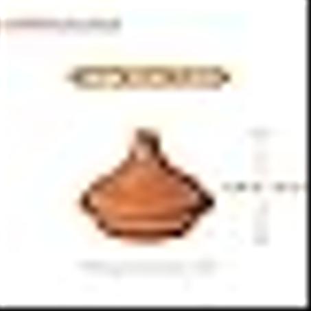 cوعاء فخار مغربي مصنوع يدويا من الطين والطهي مصنوع يدويا من الفخار خال من الرصاص وطبيعي 100% وآمن للصحة - اواني تيراكوتا صديقة للبيئة - طاجن مغربي - (مقاس L)