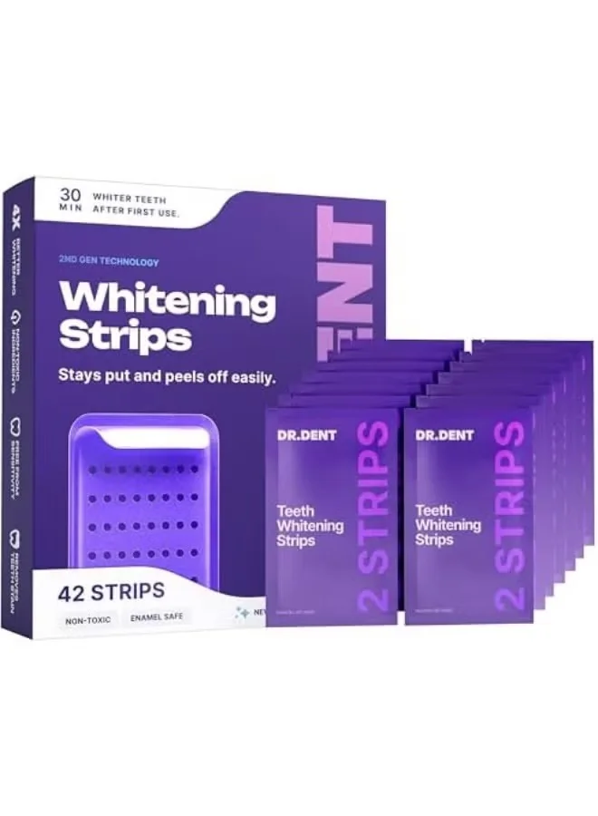 Bandes blanchissantes violettes pour les dents