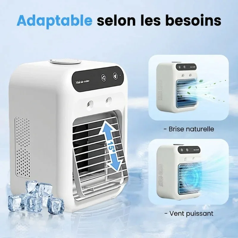 Mini climatiseur portable avec refroidisseur et humidificateur