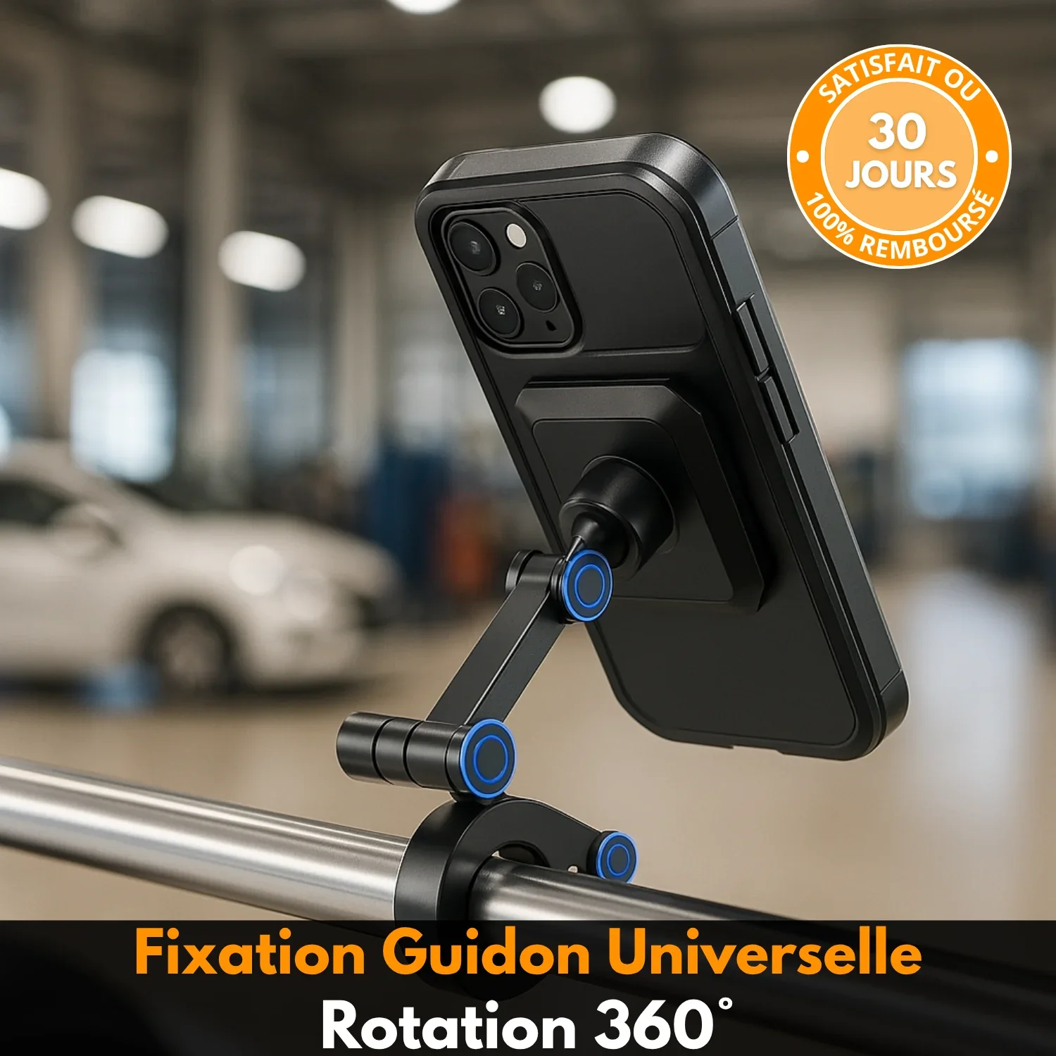 Support Téléphone 360° Ultra-Stable & Étanche