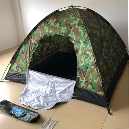 خيمة تخييم قابلة للطي لـ4 أشخاص – خفيفة وعملية بـ260 درهم فقط ✅