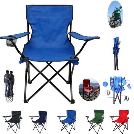 الكرسي الصيفي القابل للطي للنزهات والبحر – خفيف ومريح بحامل مشروب