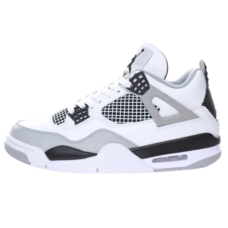 Baskets Air-Jordan 4 Retro GS Light Smoke Grey Femme et Homme CT8527-021