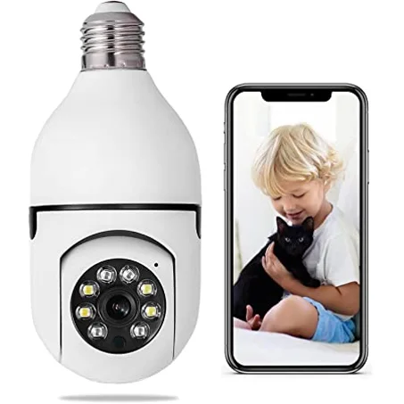 الكاميرا الذكية للمراقبة عن بعد بزاوية دوران 360 درجة