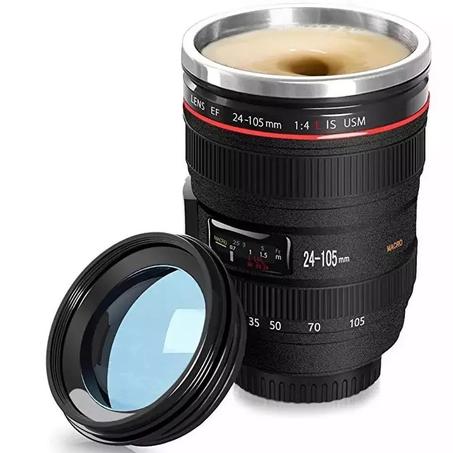Lens Cup   كوب قهوة على شكل  عدسة الكاميرا