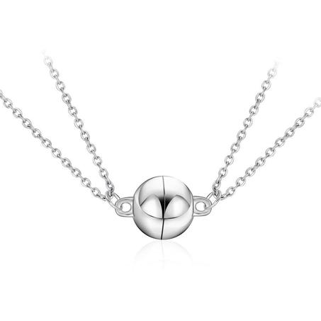 Stainless Steel Magnetic Necklace   قلادة العشاق المغناطيسية