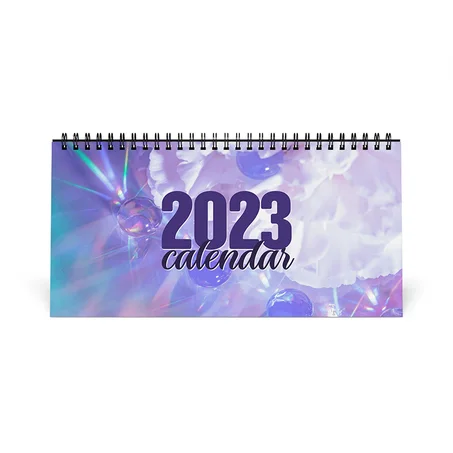Lavender Crystal Aesthetic Desk Calendar 2023, Desk accessories, High Quality