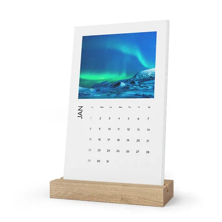 Aurora Desk Calendar (2023), Desk Accesories, High Quality