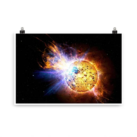Solar Flare Explosion NASA Sun | Enhanced Multi Size Matte Paper Poster (copy)