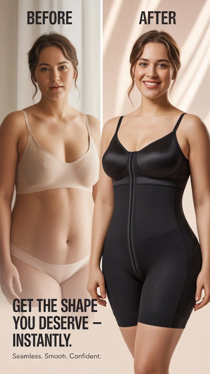 Sculpt & Smooth Shapewear Bodysuit — Seamless Tummy Control