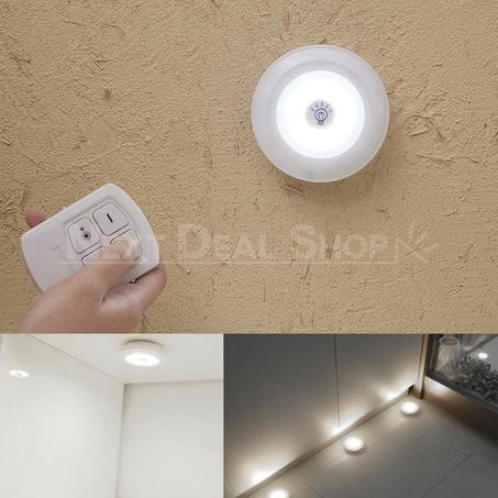 مصباح ليد مع جهاز تحكم عن بعد مجموعة من 3