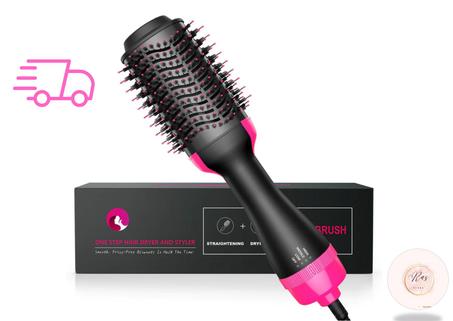 One Step Brosse cheveux soufflante rotative à 360°- 3 réglages de chaleur 2 vitesses