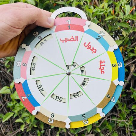 عجلة تعلم جدول الضرب