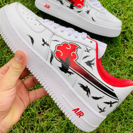 Nike Air Force 1 Custom Akatsuki Red Cloud – Affirmez Votre Légend