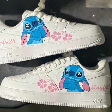 Nike Air Force 1 Custom - Stitch : Ohana Attitude