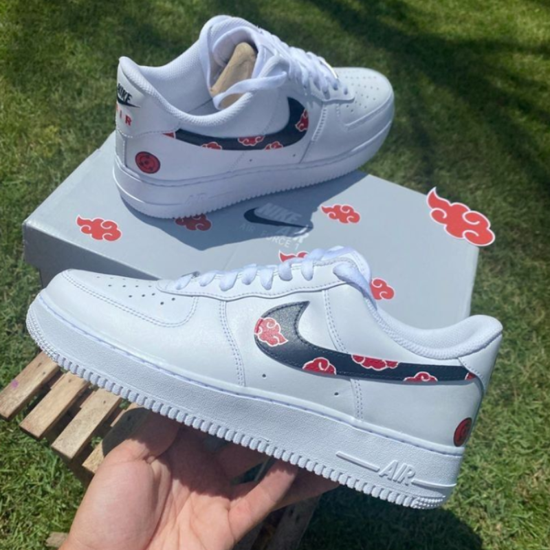 Nike Air Force 1 Custom – Akatsuki : La Marque des Ninjas Légendaires