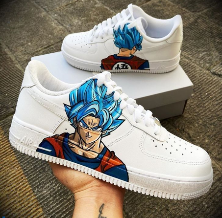Nike Air Force 1 Custom – Goku Blue : L’Éveil d’un Guerrier