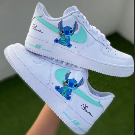 Nike Air Force 1 Custom – Stitch & Ohana : L'Esprit de la Famille
