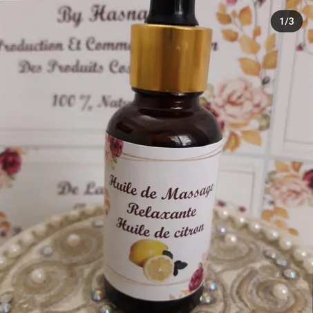 Huile de massage relaxant au citron 🍋