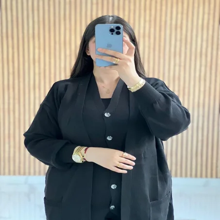 انسومبل صوفي ملكي بالوان طوندونس  أناقة  راحة  فخامة