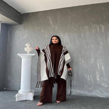 Ensemble 3 pièces rayé La laine douce