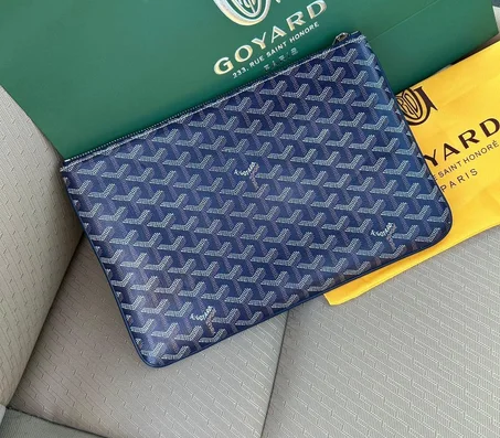 Pochette Goyard Sénat MM bleu