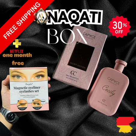 CAPACE Cecily Secret Edition perfume, a magnetic eyeliner & eyelashes set