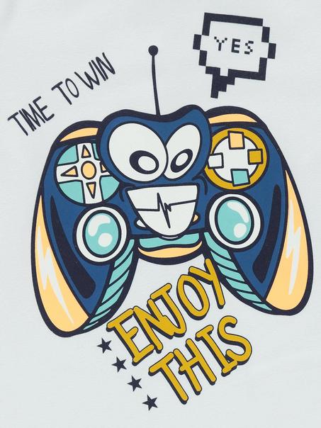 سويت شيرت أبيض بطبعة ولادي