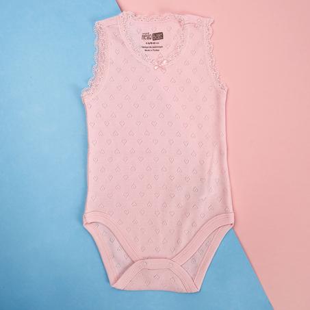 أوفرول جاكارد مفصل بدانتيل رضع بناتي