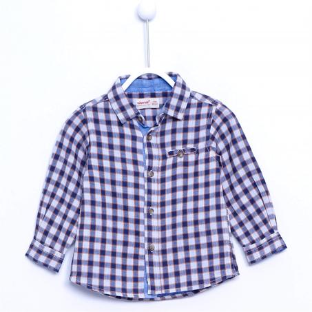 قميص مزخرف بأزرار رضع ولادي